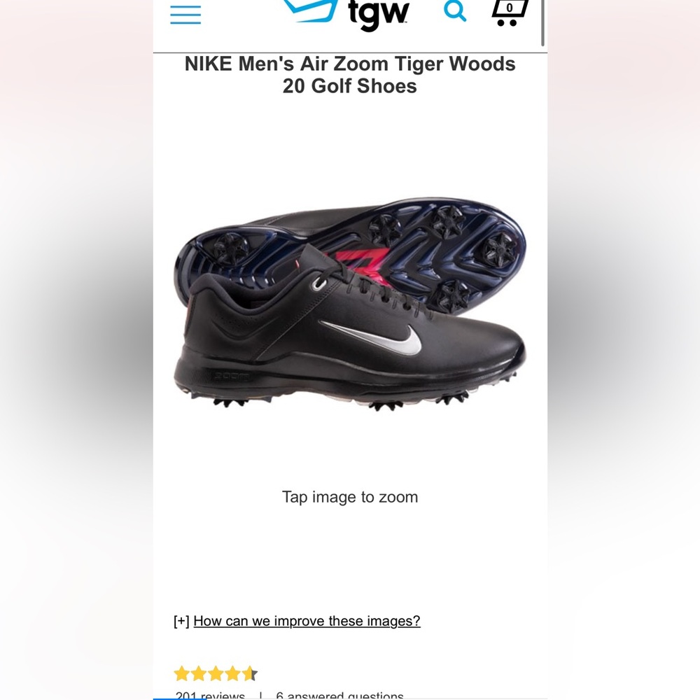 NIKE Men’s Air Zoom Tiger Woods 20 Golf Shoes